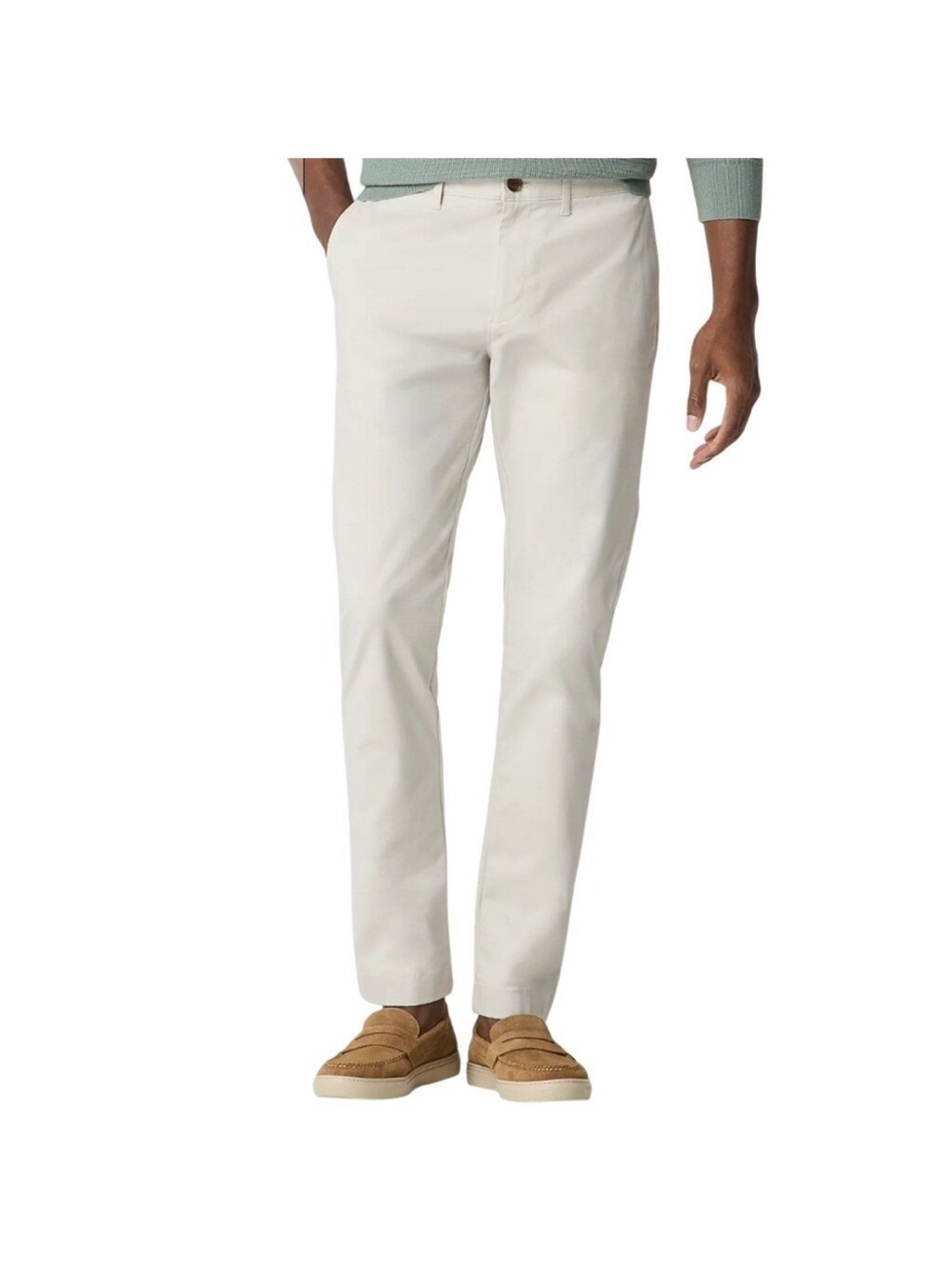J. Crew Men's Flex Slim Stone Khaki Pants Sz 34/32 NWT